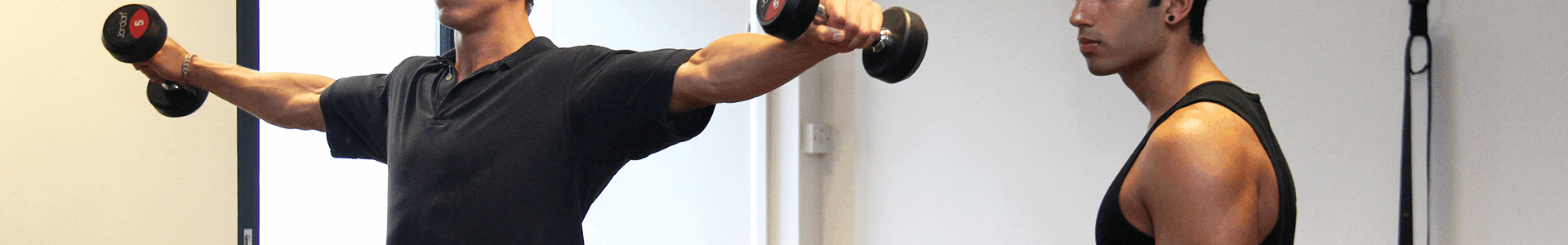 Men Dumbbell exercise for arms muscle strength training